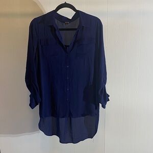 a.n.a Deep Blue Blouse